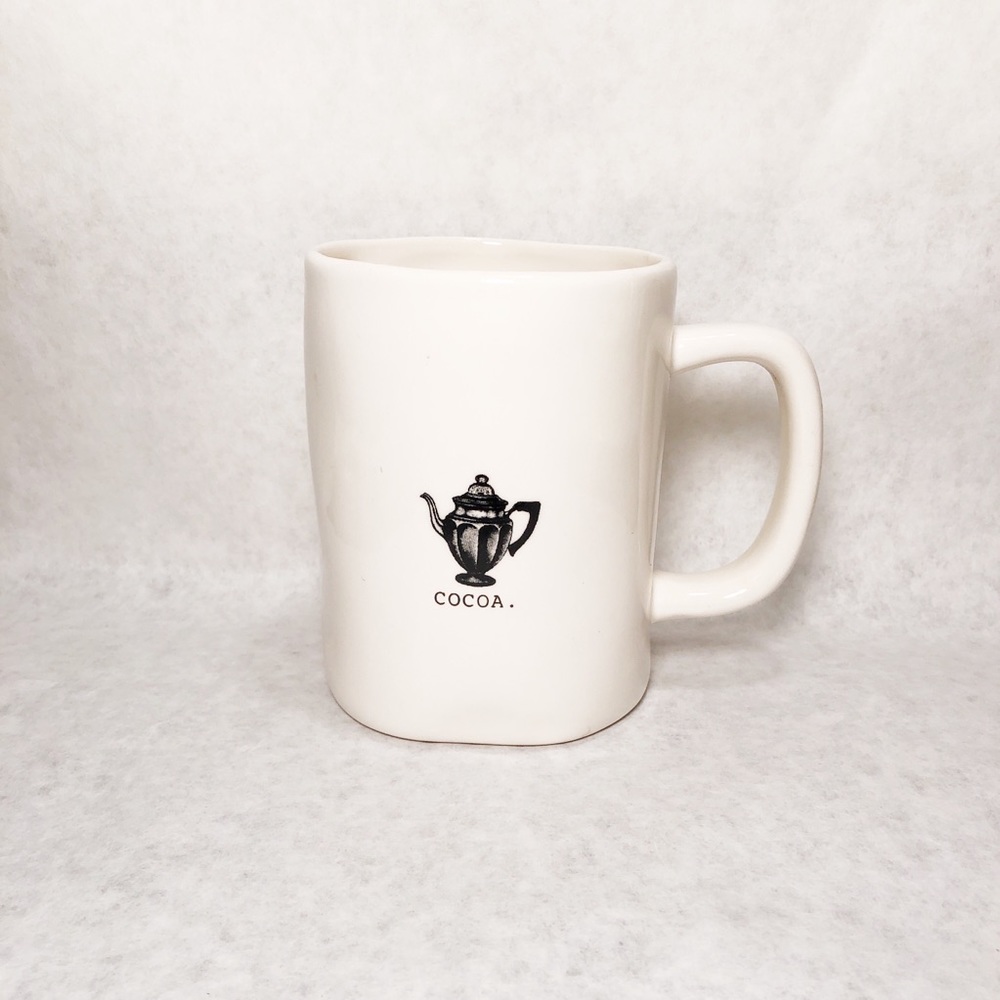 Classic Rae Dunn Ceramic Signature B&W Cocoa Mug